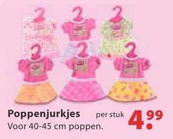 Aanbiedingen Poppenjurkjes - Huismerk - Multi Bazar - Geldig van 10/10/2016 tot 06/12/2016 bij Multi Bazar