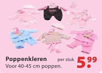 Aanbiedingen Poppenkleren - Huismerk - Multi Bazar - Geldig van 10/10/2016 tot 06/12/2016 bij Multi Bazar