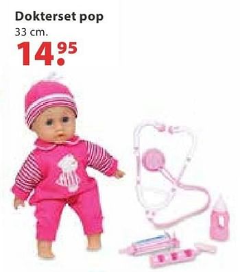 Aanbiedingen Dokterset pop - Lissi Dolls - Geldig van 10/10/2016 tot 06/12/2016 bij Multi Bazar