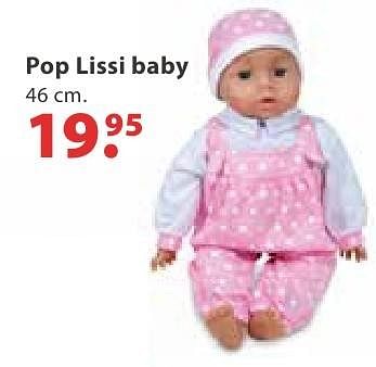 Aanbiedingen Pop lissi baby - Lissi Dolls - Geldig van 10/10/2016 tot 06/12/2016 bij Multi Bazar