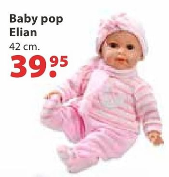 Aanbiedingen Baby pop elian - Huismerk - Multi Bazar - Geldig van 10/10/2016 tot 06/12/2016 bij Multi Bazar