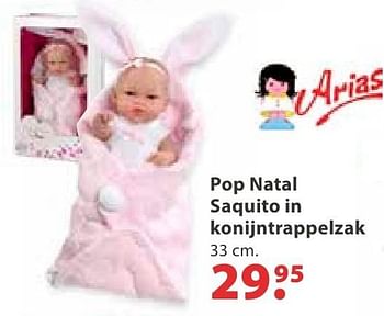 Aanbiedingen Pop natal saquito in konijntrappelzak - Arias - Geldig van 10/10/2016 tot 06/12/2016 bij Multi Bazar