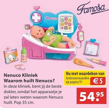 Aanbiedingen Nenuco kliniek waarom huilt nenuco? - Nenuco - Geldig van 10/10/2016 tot 06/12/2016 bij Multi Bazar