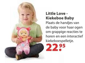 Aanbiedingen Little love - kiekeboe baby - Little Love - Geldig van 10/10/2016 tot 06/12/2016 bij Multi Bazar