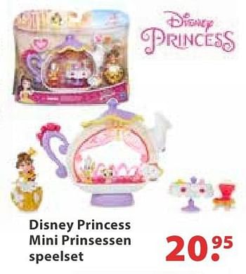 Aanbiedingen Disney princess mini prinsessen speelset - Disney Princess - Geldig van 10/10/2016 tot 06/12/2016 bij Multi Bazar