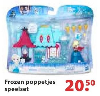 Aanbiedingen Frozen poppetjes speelset - Disney  Frozen - Geldig van 10/10/2016 tot 06/12/2016 bij Multi Bazar