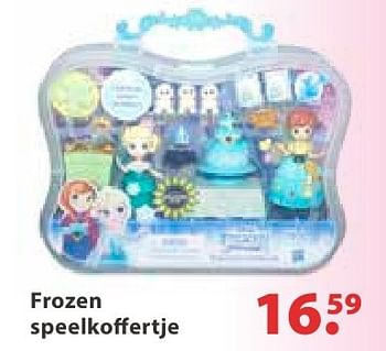 Aanbiedingen Frozen speelkoffertje - Disney  Frozen - Geldig van 10/10/2016 tot 06/12/2016 bij Multi Bazar