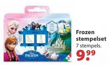 Aanbiedingen Frozen stempelset - Disney  Frozen - Geldig van 10/10/2016 tot 06/12/2016 bij Multi Bazar