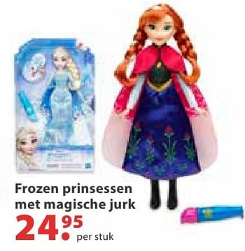 Aanbiedingen Frozen prinsessen met magische jurk - Disney  Frozen - Geldig van 10/10/2016 tot 06/12/2016 bij Multi Bazar