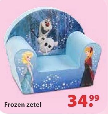 Aanbiedingen Frozen zetel - Disney  Frozen - Geldig van 10/10/2016 tot 06/12/2016 bij Multi Bazar