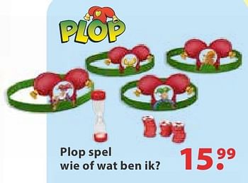 Aanbiedingen Plop spel wie of wat ben ik? - Studio 100 - Geldig van 10/10/2016 tot 06/12/2016 bij Multi Bazar