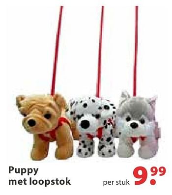 Aanbiedingen Puppy met loopstok - Huismerk - Multi Bazar - Geldig van 10/10/2016 tot 06/12/2016 bij Multi Bazar