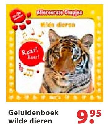 Aanbiedingen Geluidenboek wilde dieren - Huismerk - Multi Bazar - Geldig van 10/10/2016 tot 06/12/2016 bij Multi Bazar