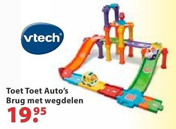 Aanbiedingen Toet toet auto`s brug met wegdelen - Toet Toet Auto's - Geldig van 10/10/2016 tot 06/12/2016 bij Multi Bazar