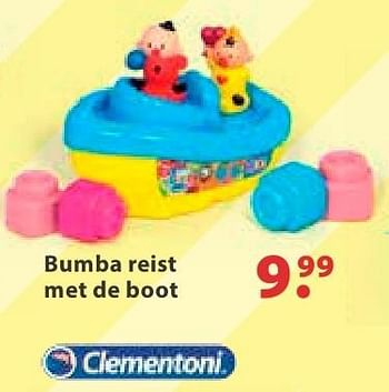 Aanbiedingen Bumba reist met de boot - Clementoni - Geldig van 10/10/2016 tot 06/12/2016 bij Multi Bazar