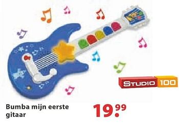 Aanbiedingen Bumba mijn eerste gitaar - Studio 100 - Geldig van 10/10/2016 tot 06/12/2016 bij Multi Bazar