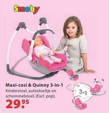 Aanbiedingen Maxi-cosi + quinny 3-in-1 - Smoby - Geldig van 10/10/2016 tot 06/12/2016 bij Multi Bazar