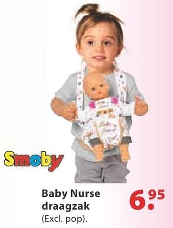 Aanbiedingen Baby nurse draagzak - Smoby - Geldig van 10/10/2016 tot 06/12/2016 bij Multi Bazar