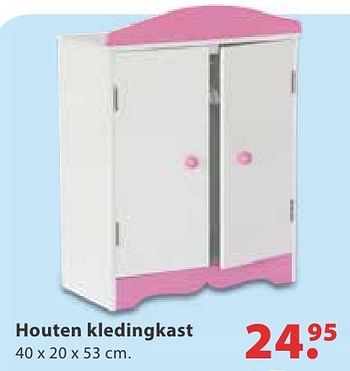 Aanbiedingen Houten kledingkast - Huismerk - Multi Bazar - Geldig van 10/10/2016 tot 06/12/2016 bij Multi Bazar