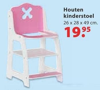 Aanbiedingen Houten kinderstoel - Huismerk - Multi Bazar - Geldig van 10/10/2016 tot 06/12/2016 bij Multi Bazar