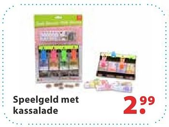 Aanbiedingen Speelgeld met kassalade - Huismerk - Multi Bazar - Geldig van 10/10/2016 tot 06/12/2016 bij Multi Bazar