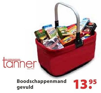 Aanbiedingen Boodschappenmand gevuld - Tanner - Geldig van 10/10/2016 tot 06/12/2016 bij Multi Bazar