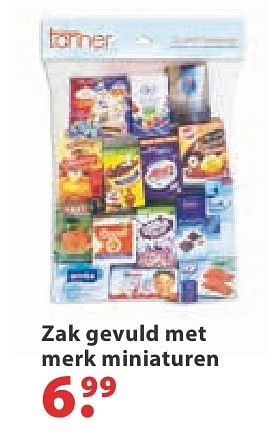 Aanbiedingen Zak gevuld met merk miniaturen - Tanner - Geldig van 10/10/2016 tot 06/12/2016 bij Multi Bazar