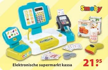 Aanbiedingen Elektronische supermarkt kassa - Smoby - Geldig van 10/10/2016 tot 06/12/2016 bij Multi Bazar