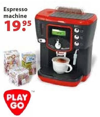 Aanbiedingen Espresso machine - Play-Go - Geldig van 10/10/2016 tot 06/12/2016 bij Multi Bazar