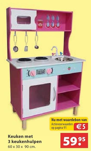 Aanbiedingen Keuken met 3 keukenhulpen - Huismerk - Multi Bazar - Geldig van 10/10/2016 tot 06/12/2016 bij Multi Bazar