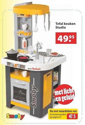 Aanbiedingen Tefal keuken studio - Smoby - Geldig van 10/10/2016 tot 06/12/2016 bij Multi Bazar