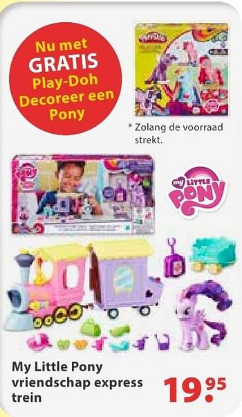 Aanbiedingen My little pony vriendschap express trein - My Little Pony - Geldig van 10/10/2016 tot 06/12/2016 bij Multi Bazar