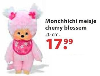 Aanbiedingen Monchhichi meisje cherry blossem - Monchhichi - Geldig van 10/10/2016 tot 06/12/2016 bij Multi Bazar