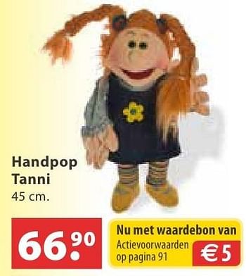 Aanbiedingen Handpop tanni - Huismerk - Multi Bazar - Geldig van 10/10/2016 tot 06/12/2016 bij Multi Bazar