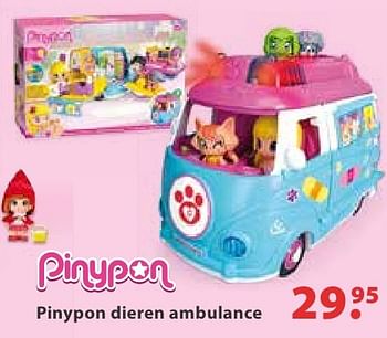 Aanbiedingen Pinypon dieren ambulance - Pinypon - Geldig van 10/10/2016 tot 06/12/2016 bij Multi Bazar