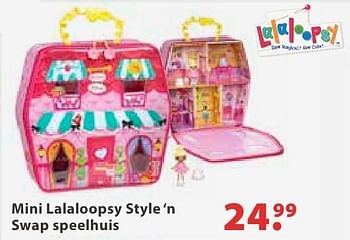 Aanbiedingen Mini lalaloopsy style `n swap speelhuis - Lalaloopsy - Geldig van 10/10/2016 tot 06/12/2016 bij Multi Bazar