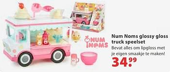 Aanbiedingen Num noms glossy gloss truck speelset - Num Noms - Geldig van 10/10/2016 tot 06/12/2016 bij Multi Bazar