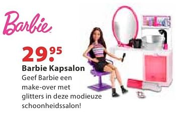 Aanbiedingen Barbie kapsalon - Mattel - Geldig van 10/10/2016 tot 06/12/2016 bij Multi Bazar