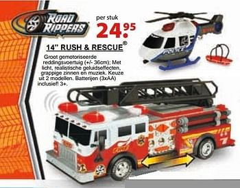 Aanbiedingen Rush + rescue - Road Rippers - Geldig van 10/10/2016 tot 06/12/2016 bij Multi Bazar