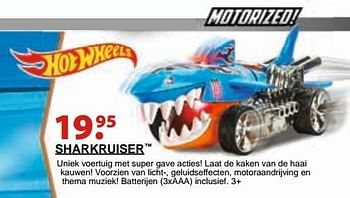 Aanbiedingen Sharkruiser - Hot Wheels - Geldig van 10/10/2016 tot 06/12/2016 bij Multi Bazar