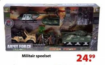 Aanbiedingen Militair speelset - Huismerk - Multi Bazar - Geldig van 10/10/2016 tot 06/12/2016 bij Multi Bazar