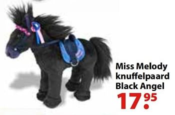 Aanbiedingen Miss melody knuffelpaard black angel - Miss Melody - Geldig van 10/10/2016 tot 06/12/2016 bij Multi Bazar