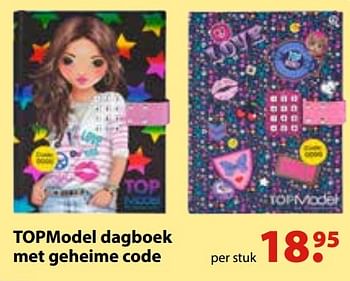 Aanbiedingen Topmodel dagboek met geheime code - Top Model - Geldig van 10/10/2016 tot 06/12/2016 bij Multi Bazar