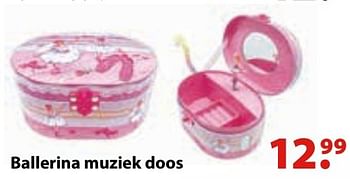 Aanbiedingen Ballerina muziek doos - Huismerk - Multi Bazar - Geldig van 10/10/2016 tot 06/12/2016 bij Multi Bazar