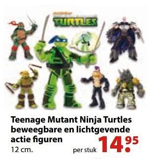 Aanbiedingen Teenage mutant ninja turtles beweegbare en lichtgevende actie figuren - Ninja Turtles - Geldig van 10/10/2016 tot 06/12/2016 bij Multi Bazar