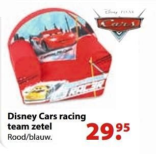 Aanbiedingen Disney carss racing team zetel - Cars - Geldig van 10/10/2016 tot 06/12/2016 bij Multi Bazar