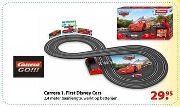 Aanbiedingen Carrera 1. first disney cars - Carrera - Geldig van 10/10/2016 tot 06/12/2016 bij Multi Bazar