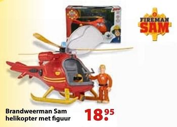 Aanbiedingen Brandweerman sam helikopter met figuur - remote_pf_nl.BRANDweerman Sam - Geldig van 10/10/2016 tot 06/12/2016 bij Multi Bazar
