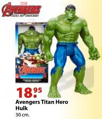 Aanbiedingen Avengers titan hero hulk - Marvel - Geldig van 10/10/2016 tot 06/12/2016 bij Multi Bazar