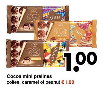 Aanbiedingen Cocoa mini pralines - Huismerk - Wibra - Geldig van 17/10/2016 tot 29/10/2016 bij Wibra